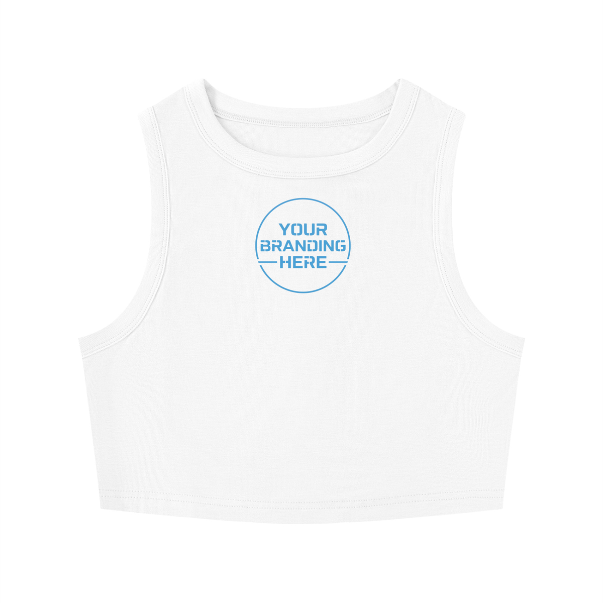 Women's Tight Crewneck Crop Tank Top - WT0082-O001-V2