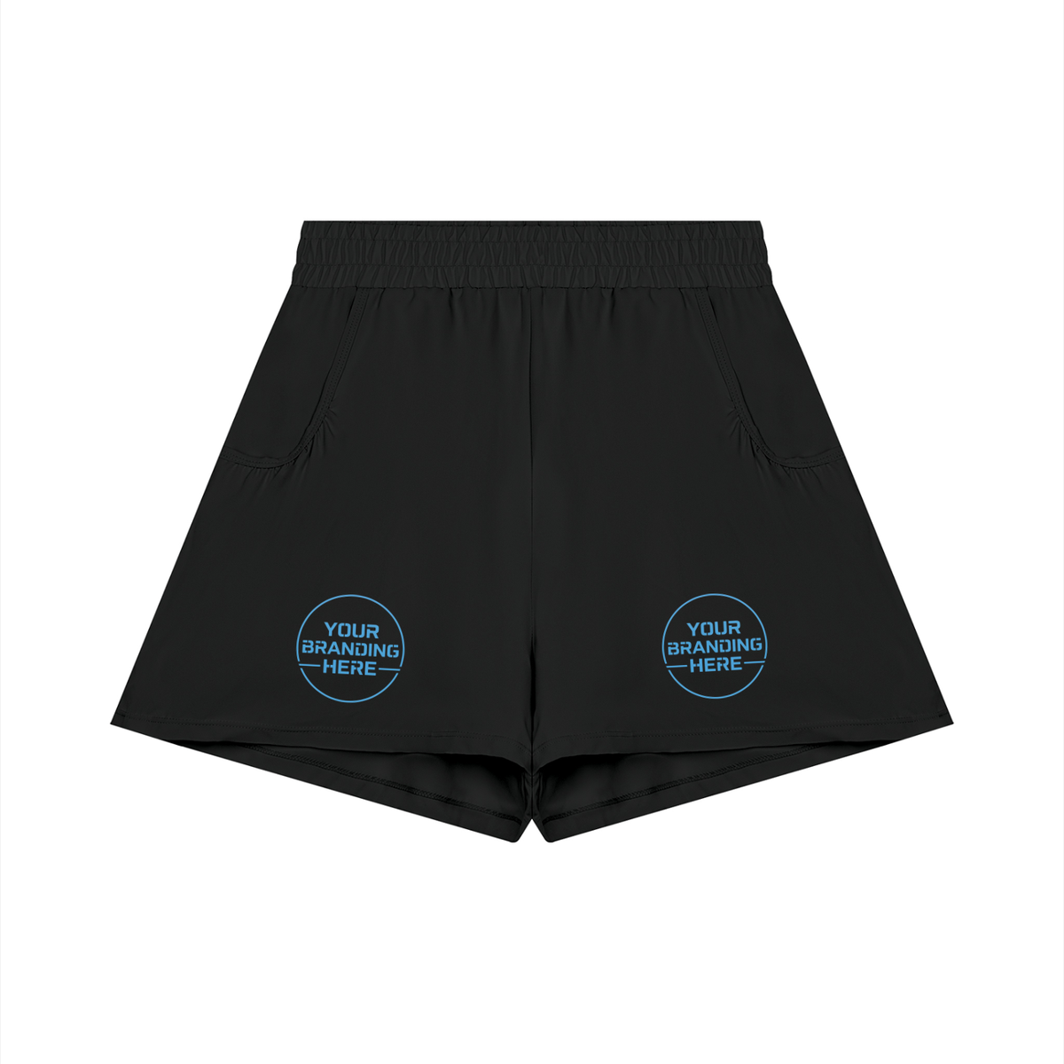 Women's Ruched Yoga Shorts - WB0100-P001-V2