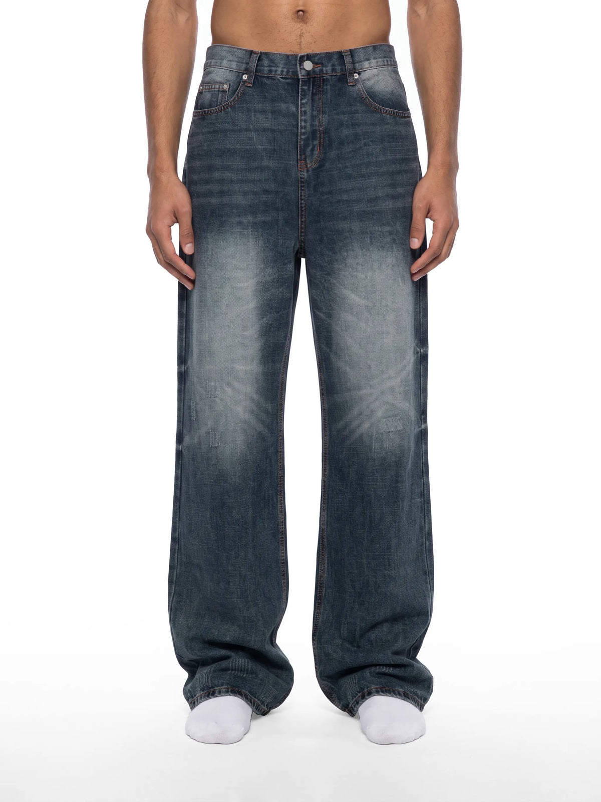 Men's Vintage Wash Denim Jeans - MB0044-C001-V2
