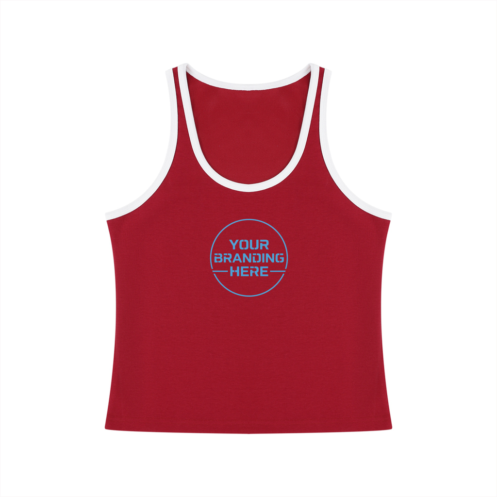 Women's Color Block Cropped Tank Top - WT0116-C001-V6