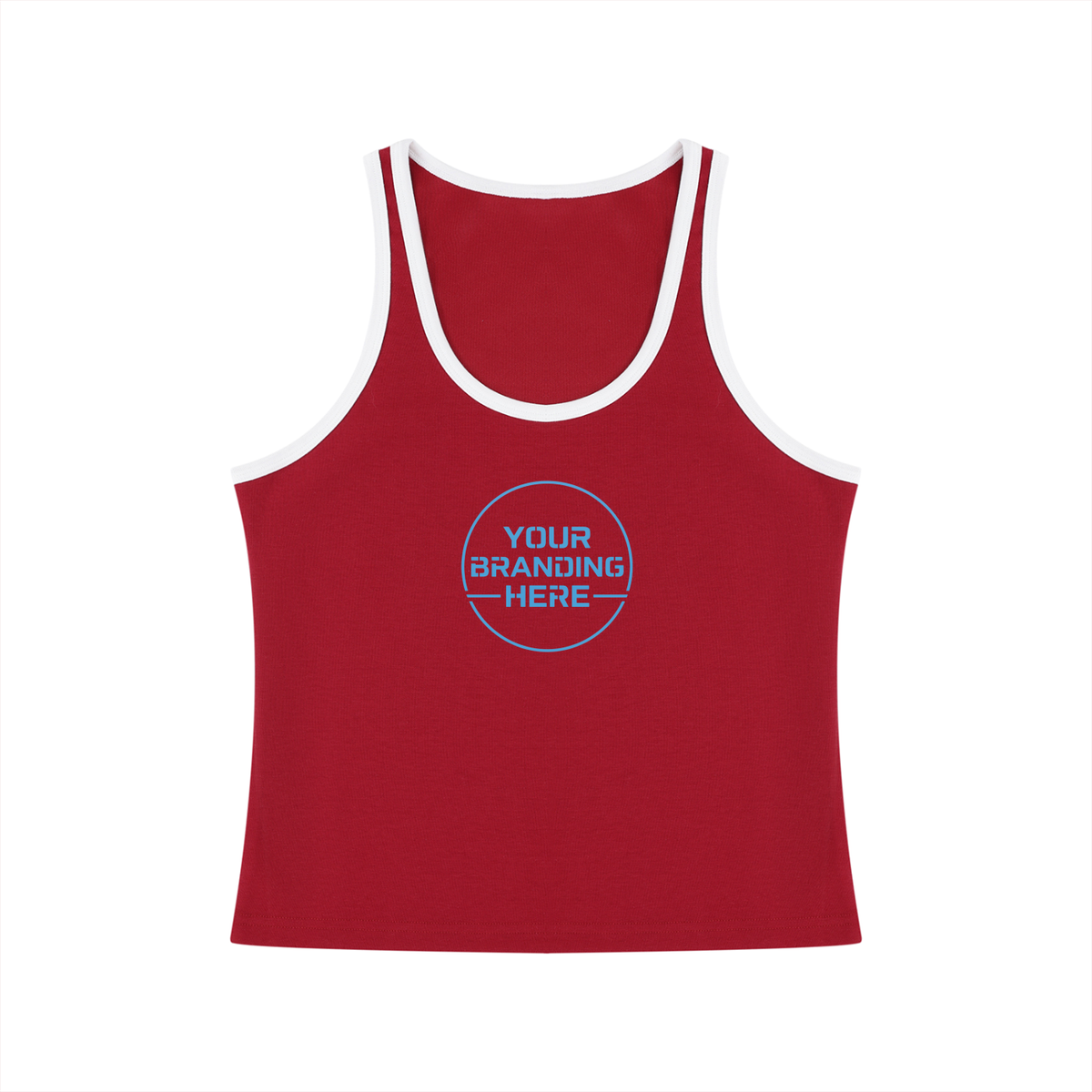 Women's Color Block Cropped Tank Top - WT0116-C001-V6