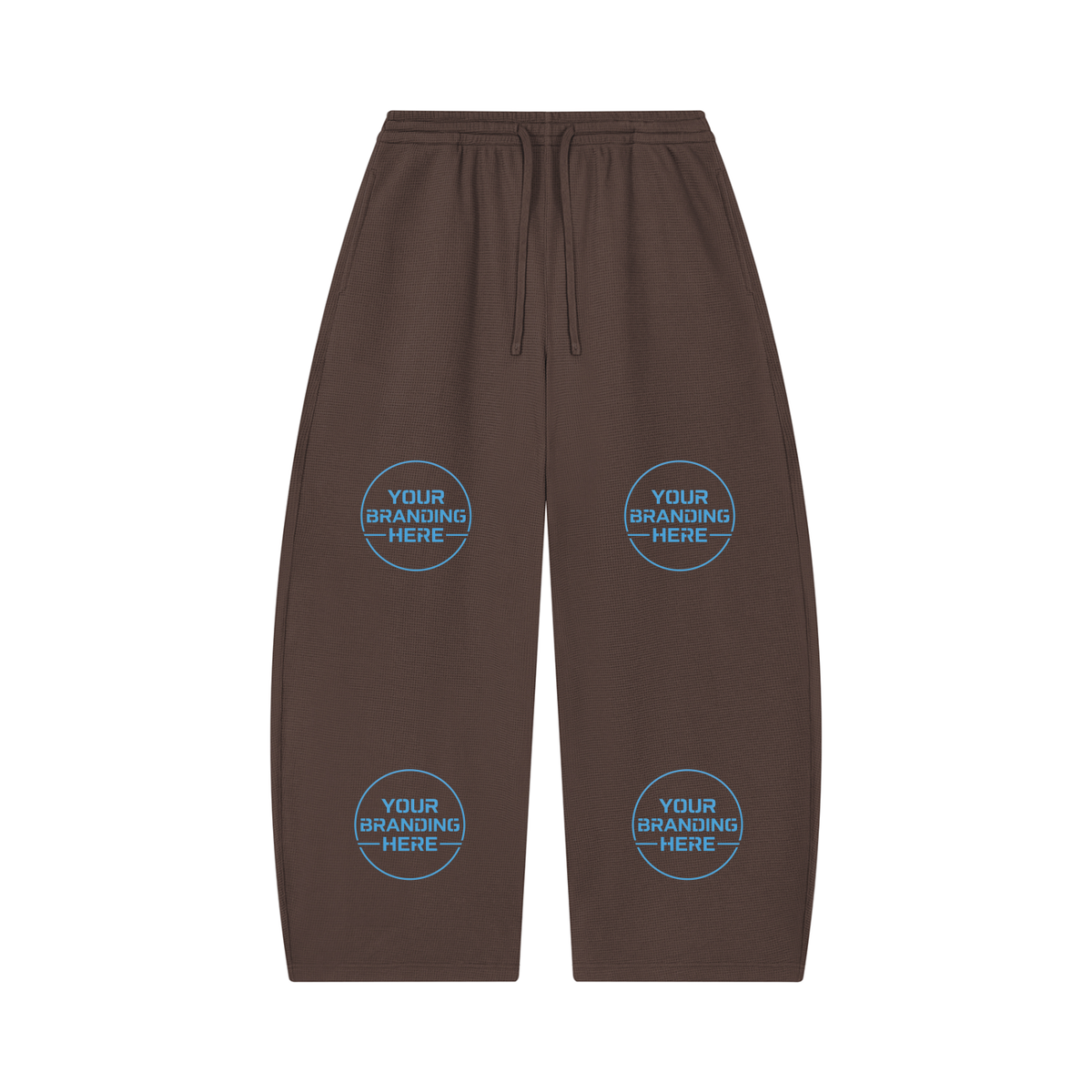 Unisex Waffle Barrel Leg Pants - UB0058-P001-V2