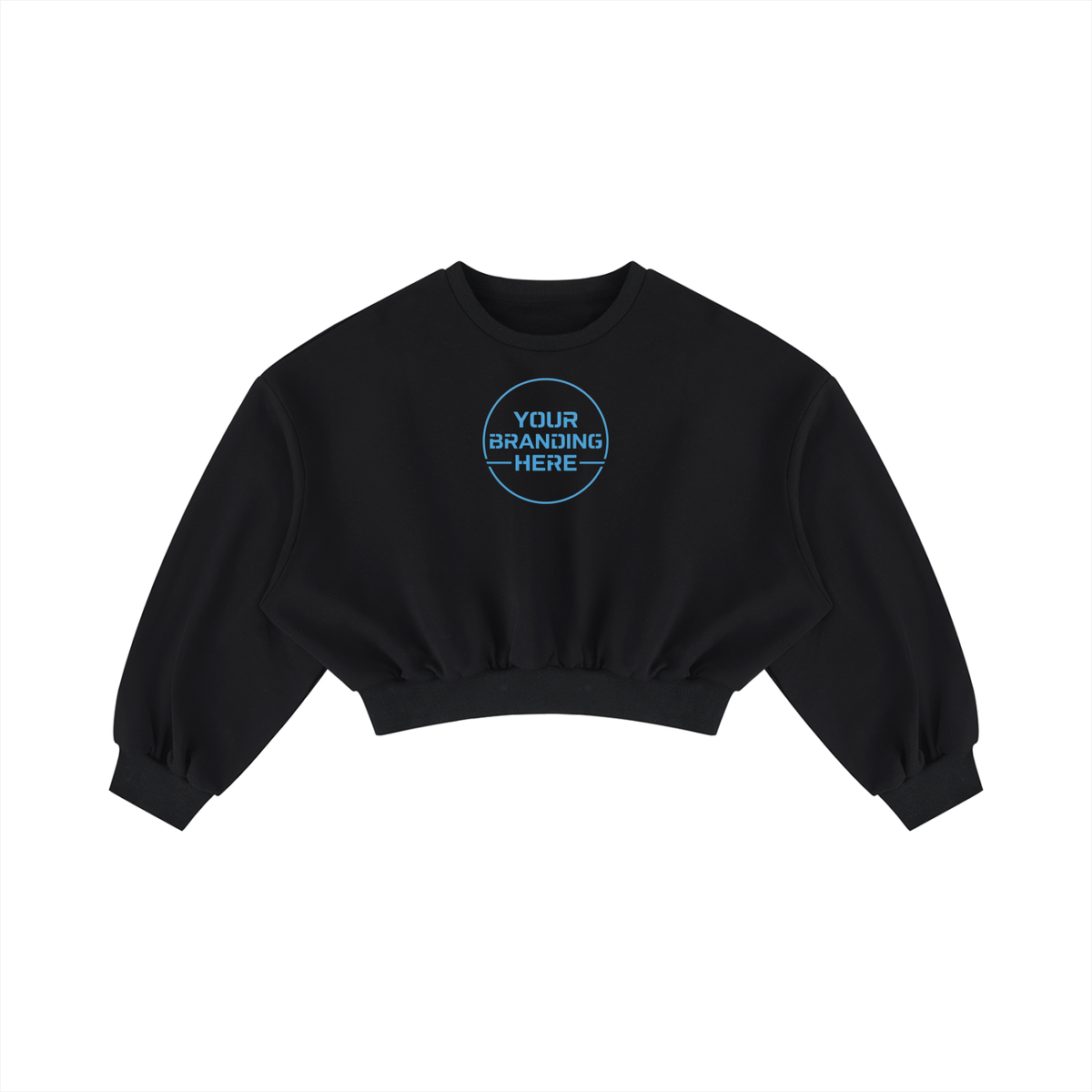 Women's Boxy Cropped Crewneck Sweatshirt - WT0123-C001-V2