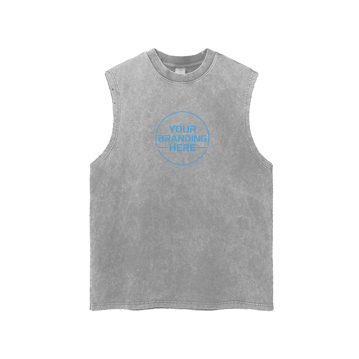 Snow Washed Frayed Hem Tank Top - R00228-C001-V3