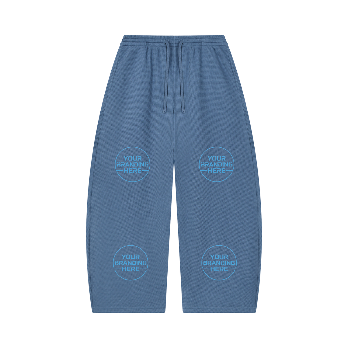 Unisex Waffle Barrel Leg Pants - UB0058-P001-V2