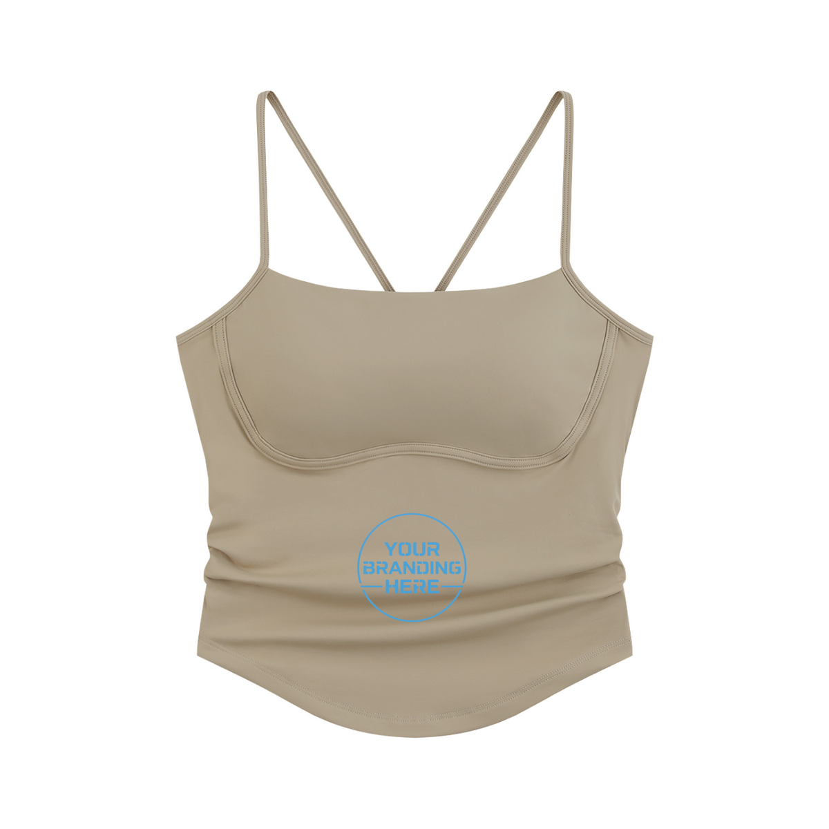 Women's Ruched Yoga Tank Top - WT0277-O001-V2