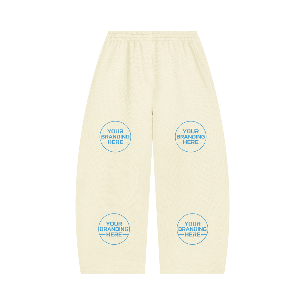 Unisex Waffle Barrel Leg Pants - UB0058-P001-V2