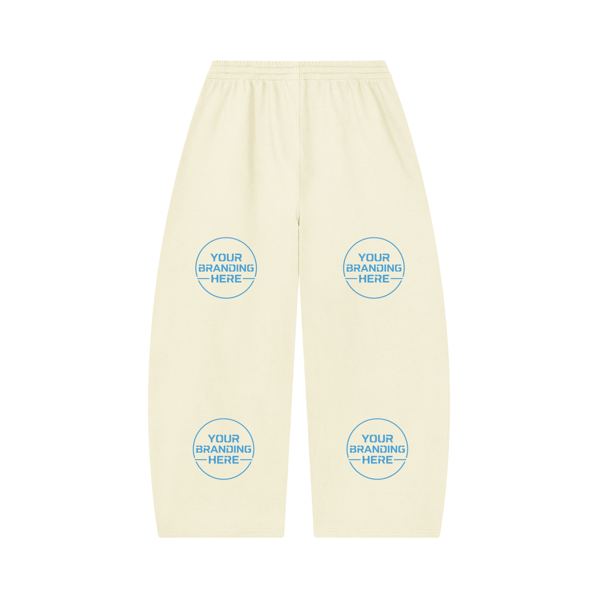 Unisex Waffle Barrel Leg Pants - UB0058-P001-V2