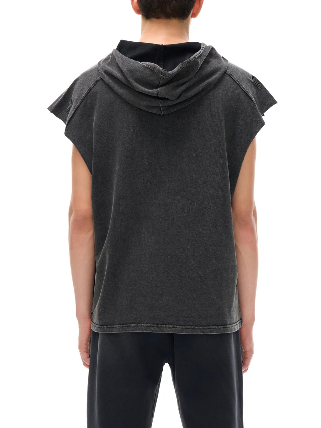Snow Washed Boxy Hooded Tank Top - RB0006-C001-V2