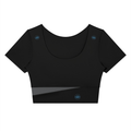 Women's Panelled Crop Yoga T-Shirt - WT0259-P001-V2