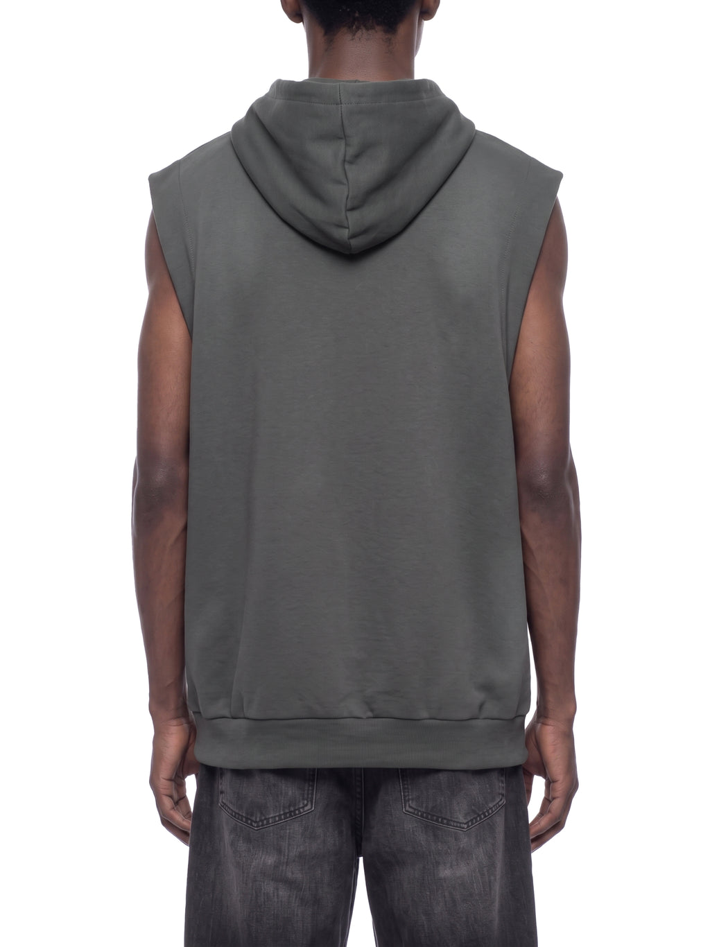 Unisex Vintage Wash Sun Fade Sleeveless Hoodie - UT0174-P001-V2