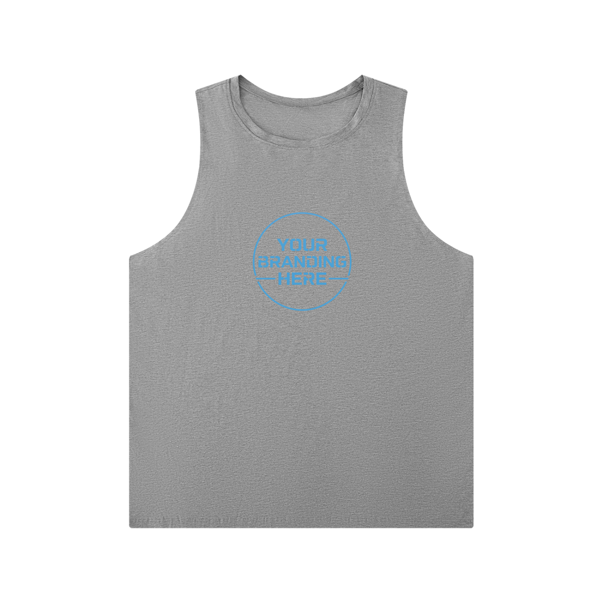 Men's Solid Color Crewneck Tank Top - MT0014-O001-V2
