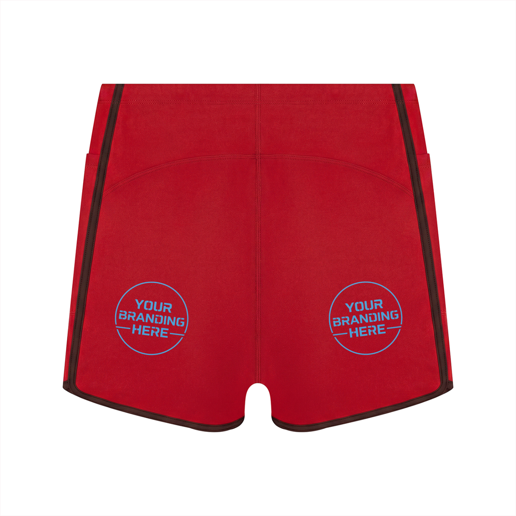 Women's High Waisted Ringer Yoga Shorts - WB0068-O001-V2