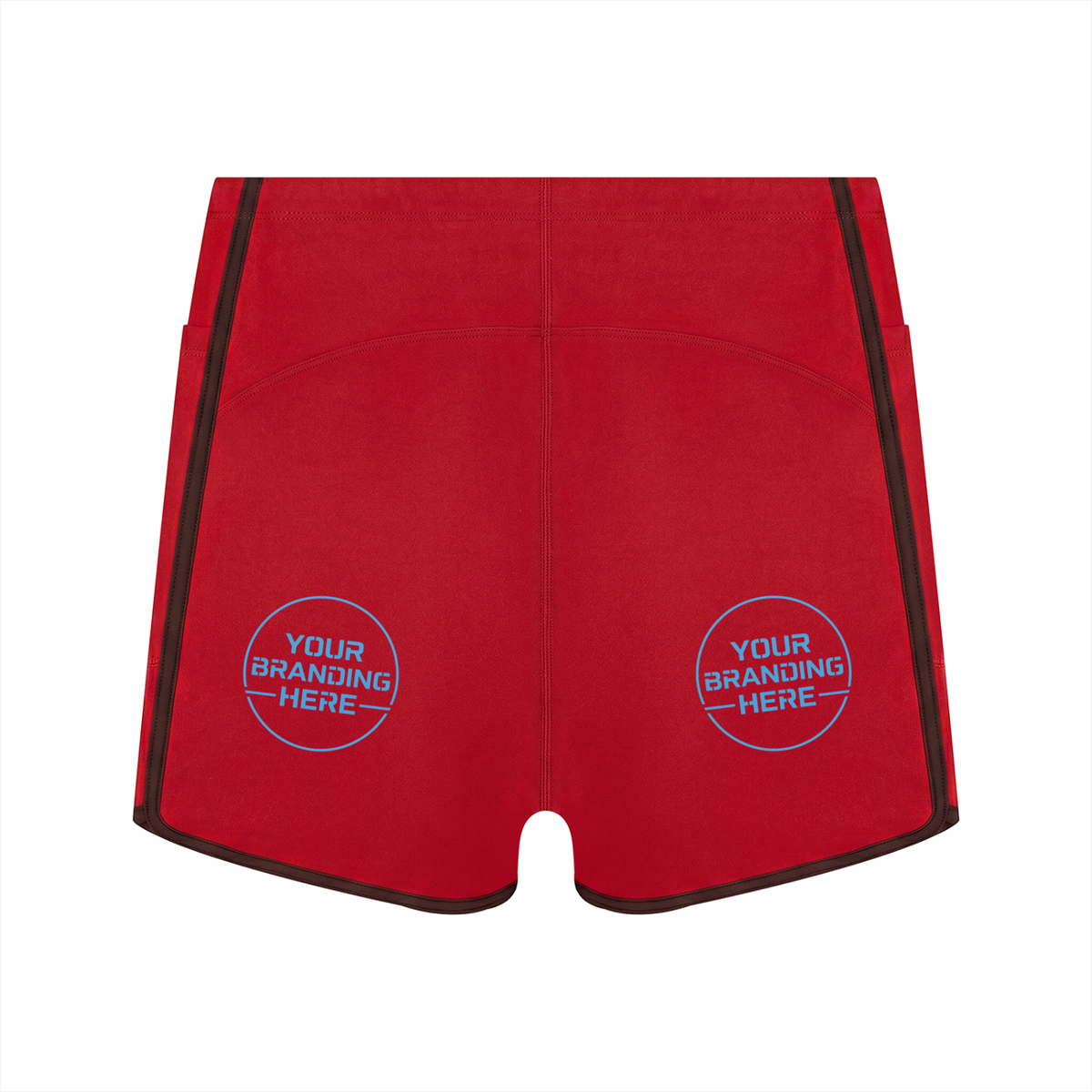 Women's High Waisted Ringer Yoga Shorts - WB0068-O001-V2