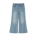 Women's Vintage Wash Flared Leg Jeans- WB0021-C001-V2