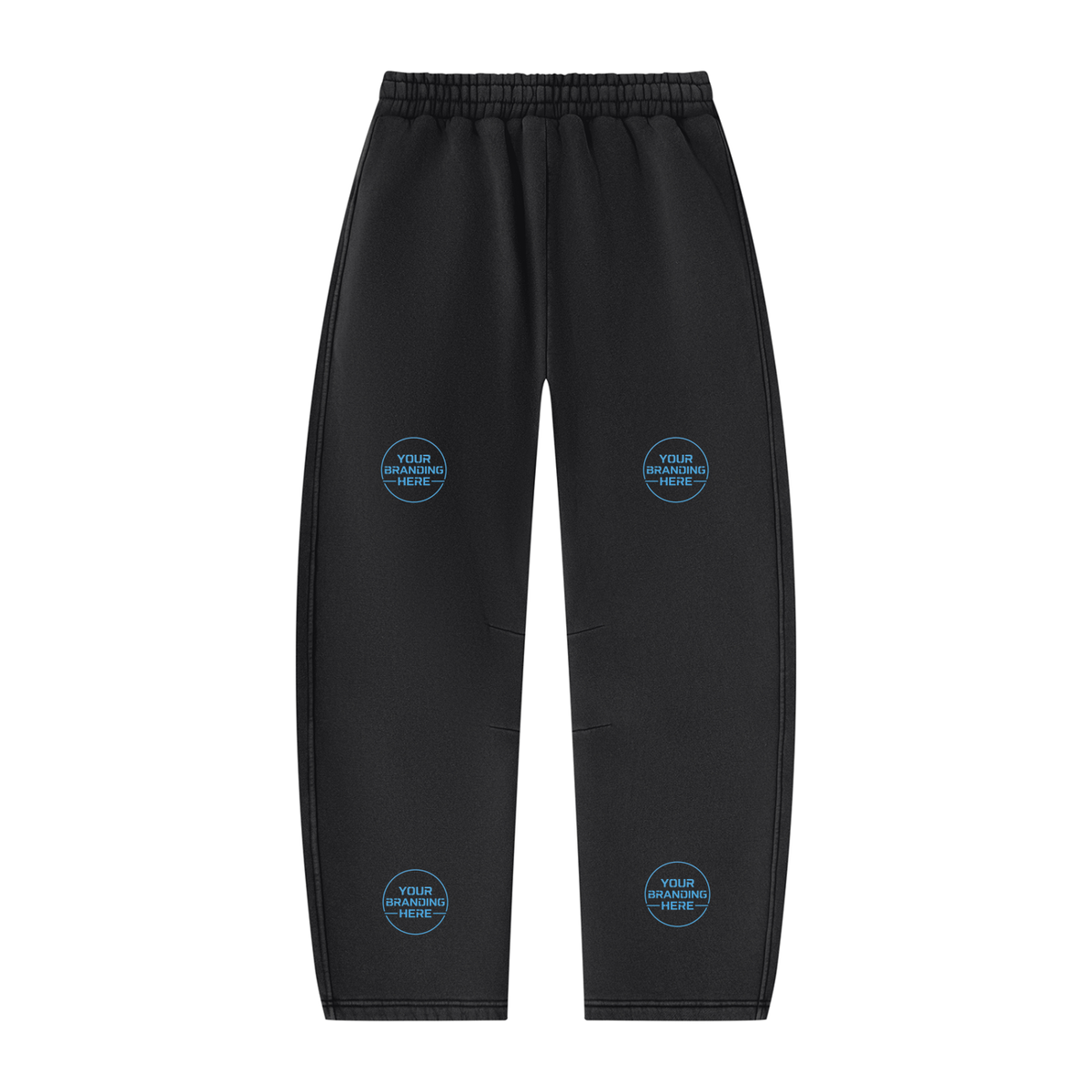 Unisex Vintage Wash Barrel Leg Fleece Sweatpants - UB0071-P001-V3