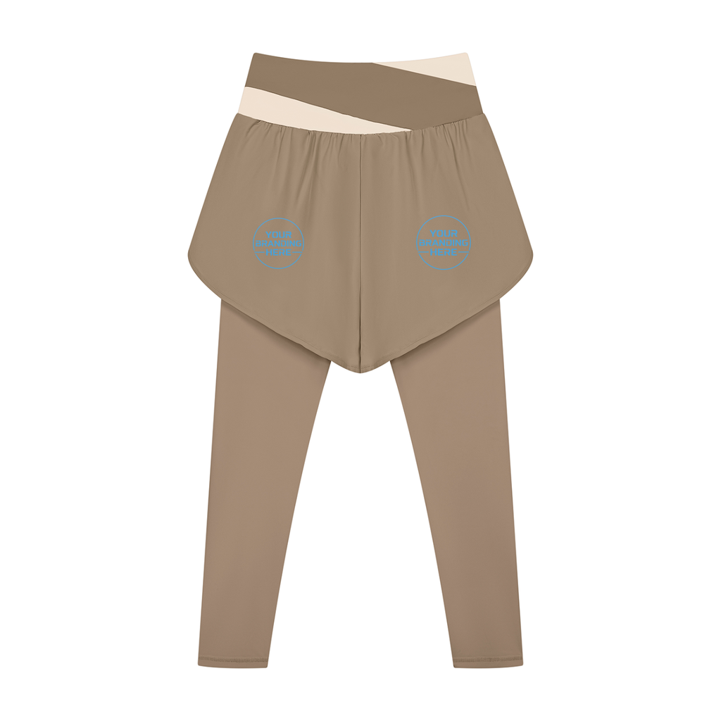 Women's Paneled High Waisted Yoga Leggings - WB0101-P001-V2