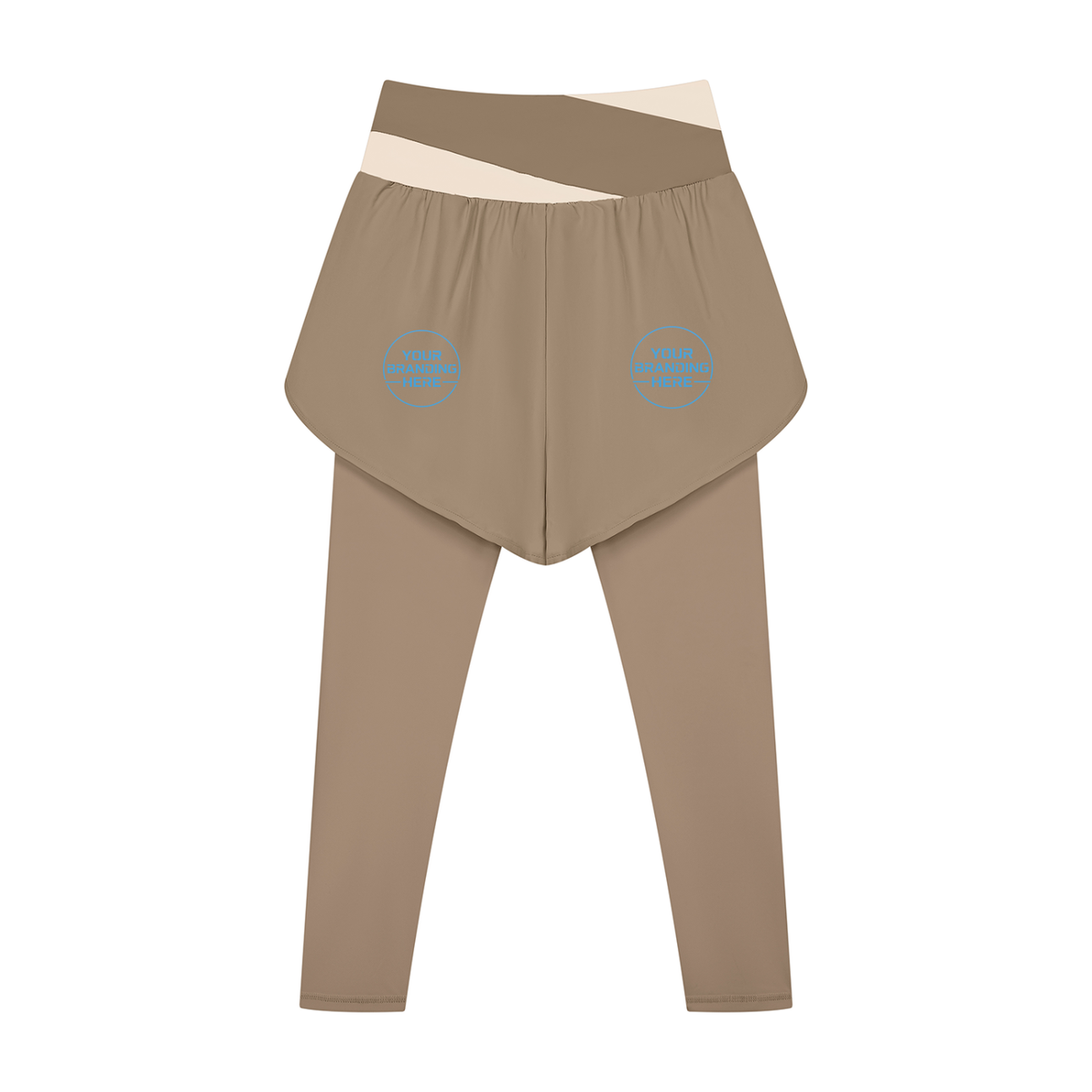 Women's Paneled High Waisted Yoga Leggings - WB0101-P001-V2