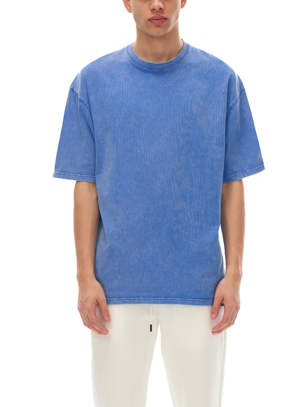 Snow Washed Oversized Cotton T-Shirt - R00037-C001-V14