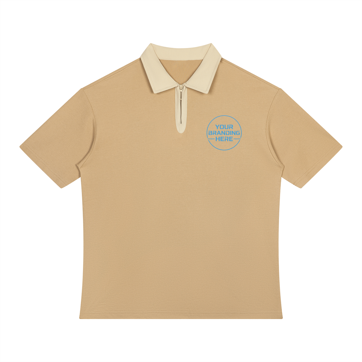 Unisex Color Block Quarter-Zip Polo Shirt - UT0253-C001-V2