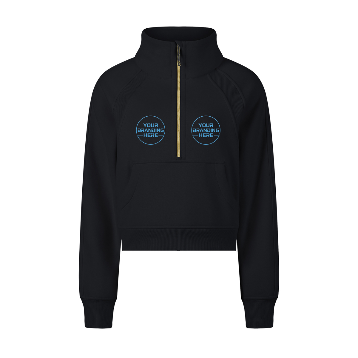 Cropped Half-Zip Sweatshirt - RP0007-P001-V2
