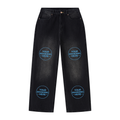 Men's Vintage Wash Wide Leg Jeans - MB0032-C001-V2
