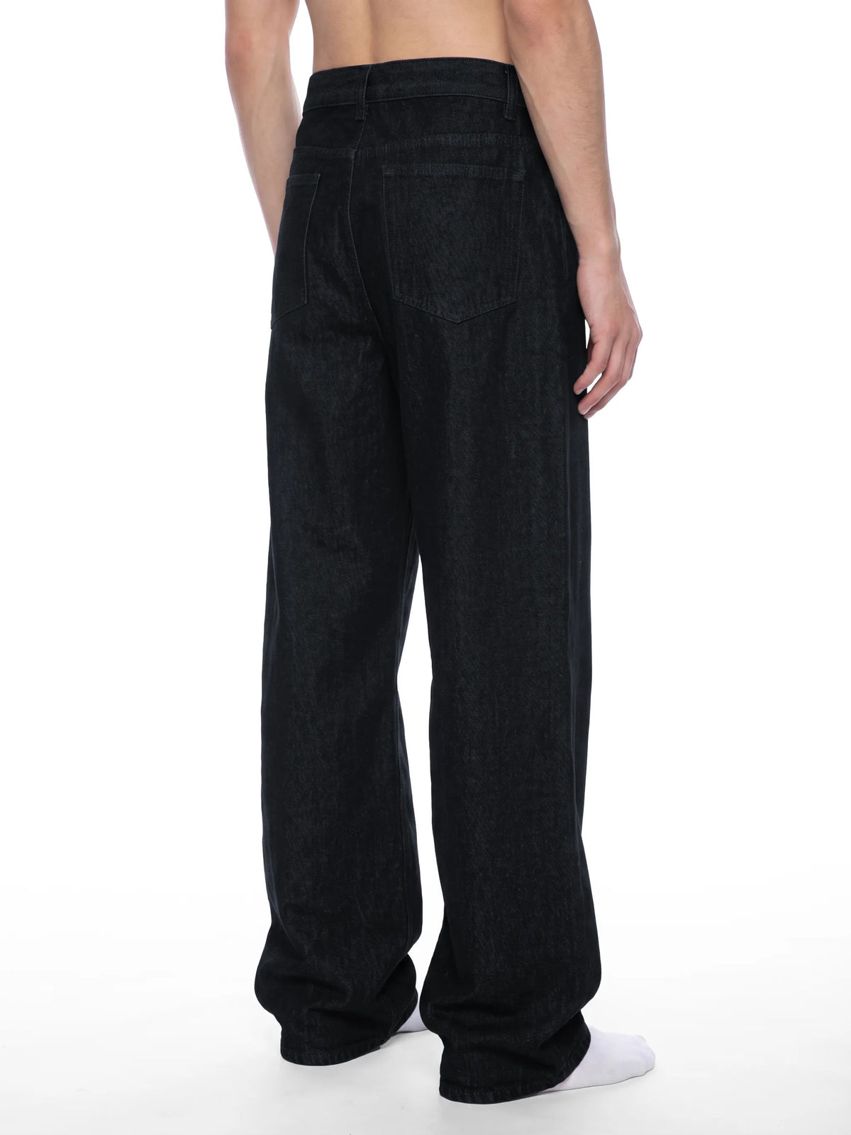 Men's Vintage Wash Wide Leg Denim Jeans - MB0042-C001-V2