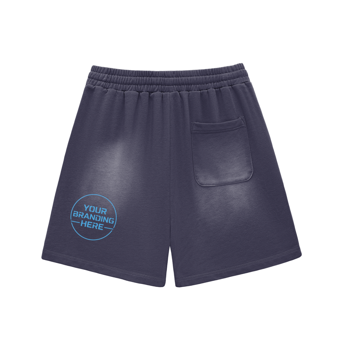Sun Fade Raw Edge Cotton Shorts - RG0003-C001-V2
