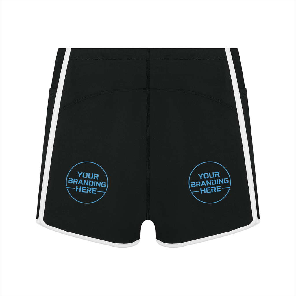 Women's High Waisted Ringer Yoga Shorts - WB0068-O001-V2