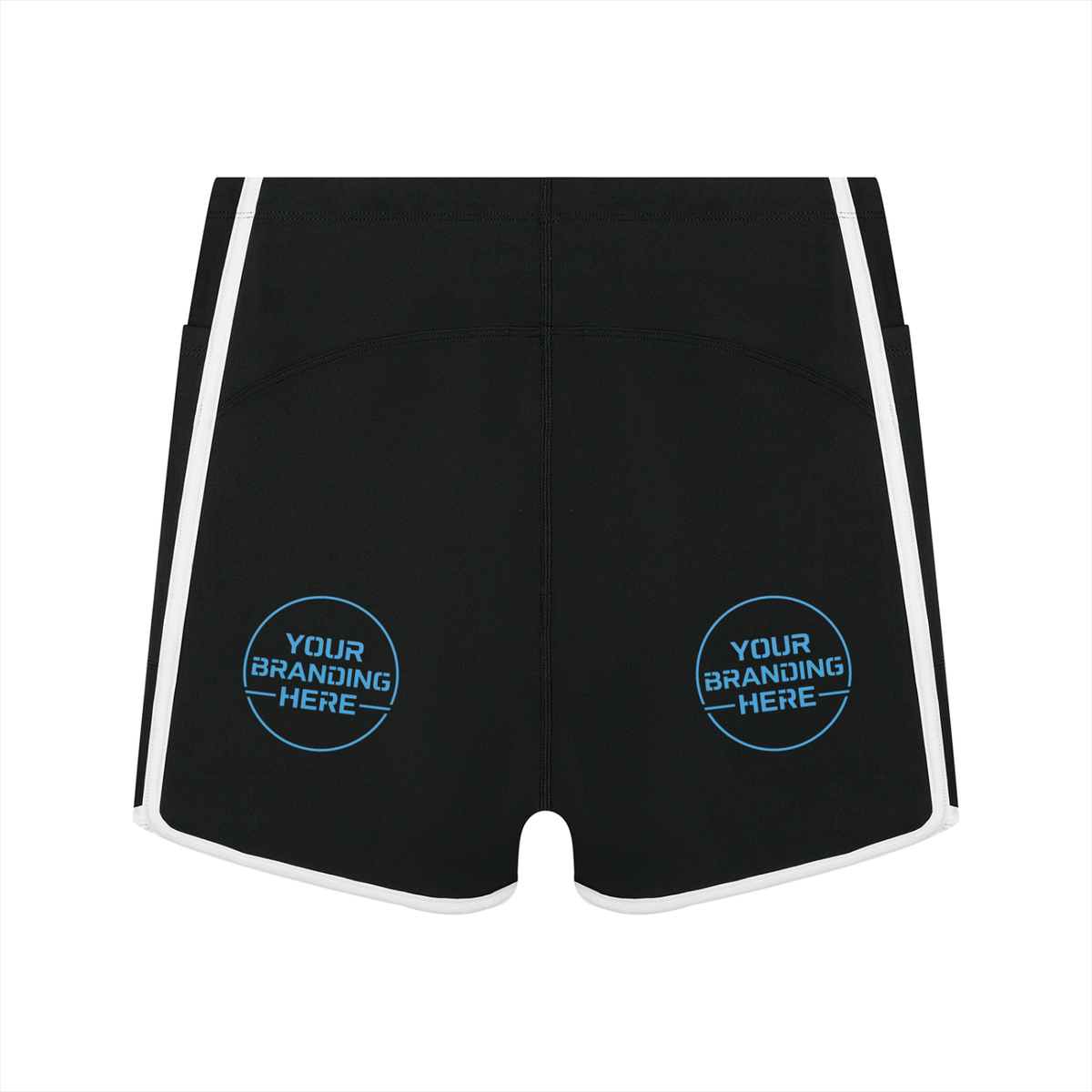 Women's High Waisted Ringer Yoga Shorts - WB0068-O001-V2