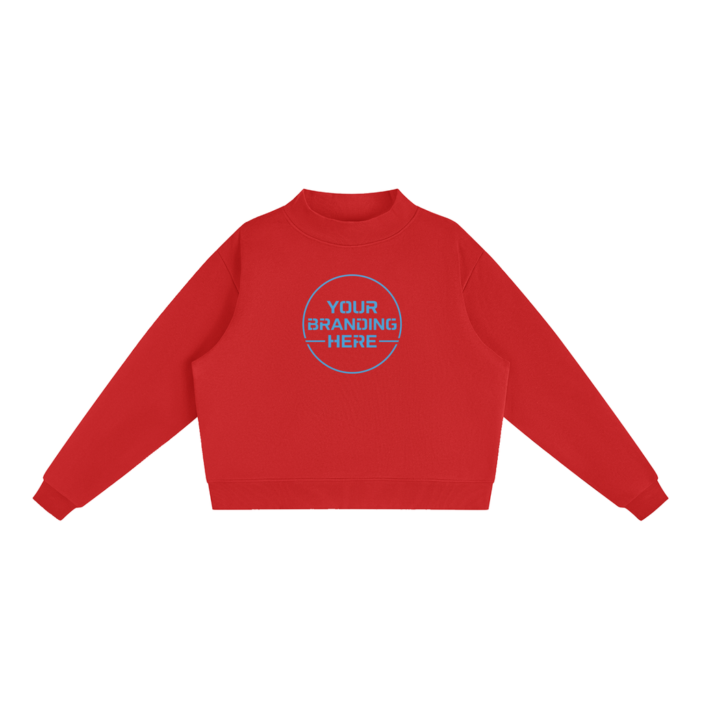 Essential Fleece Mock-Neck Crew Sweatshirt - WW0004-P001-V4