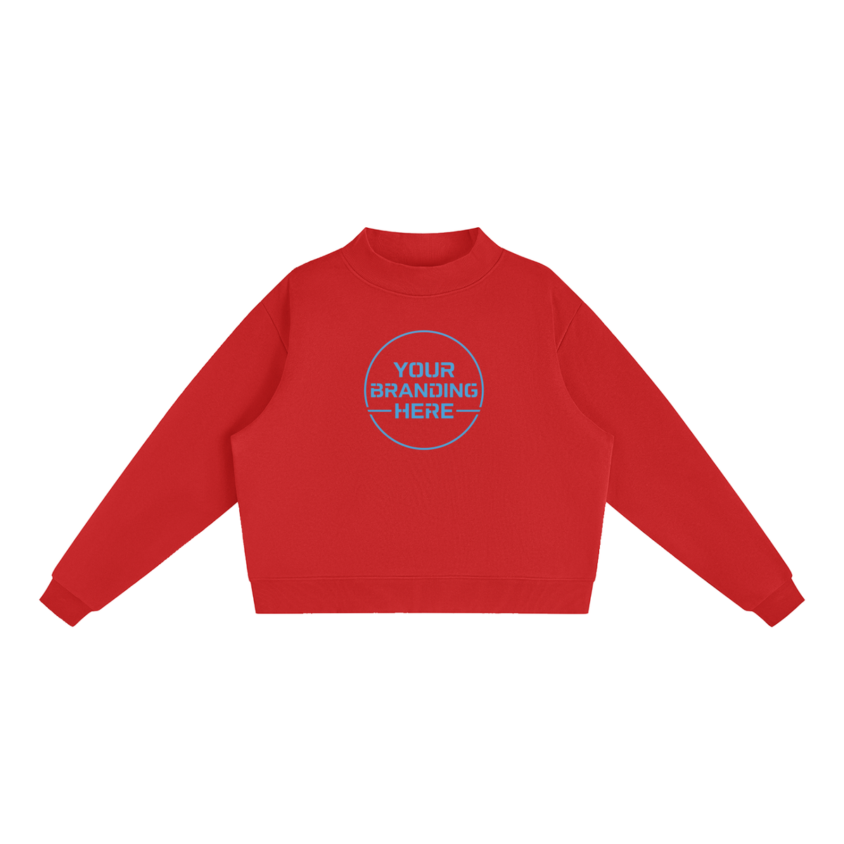 Essential Fleece Mock-Neck Crew Sweatshirt - WW0004-P001-V4