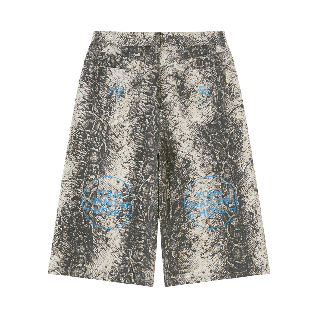 Men's Snake Print Shorts - MB0054-C001-V2