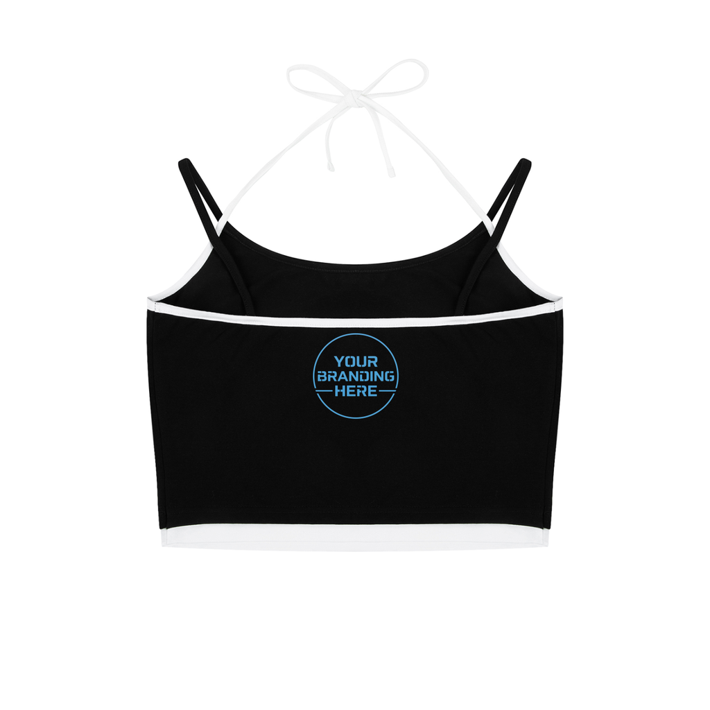 Contrast Binding Halter Tank Top - WB0001-C001-V3