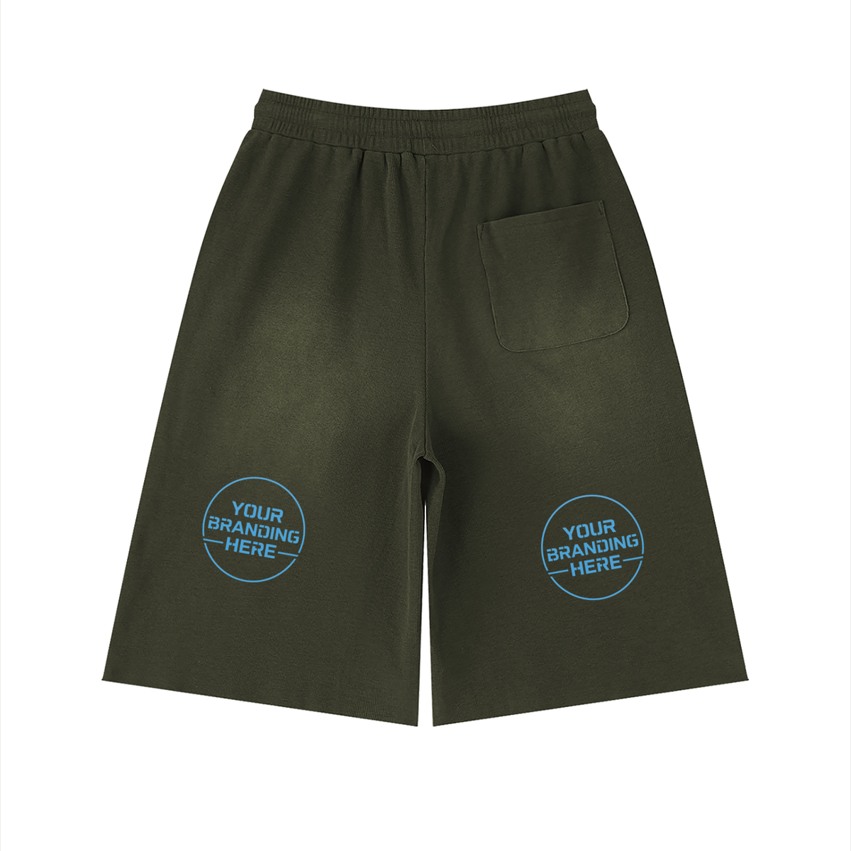 Unisex Sunfade Raw Edge Shorts - UB0069-C001-V3