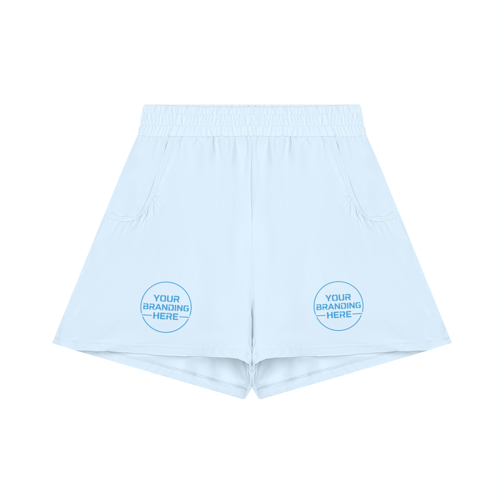 Women's Ruched Yoga Shorts - WB0100-P001-V2
