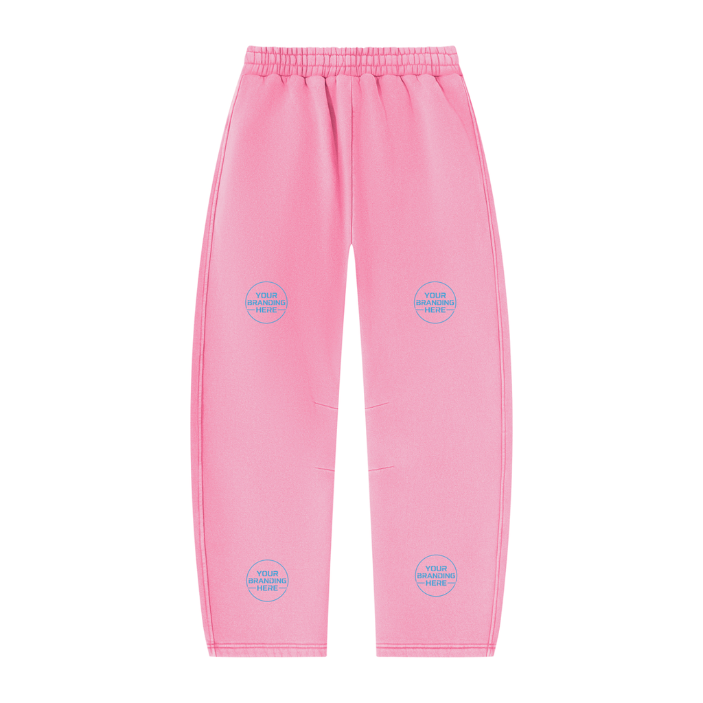 Unisex Vintage Wash Barrel Leg Fleece Sweatpants - UB0071-P001-V3
