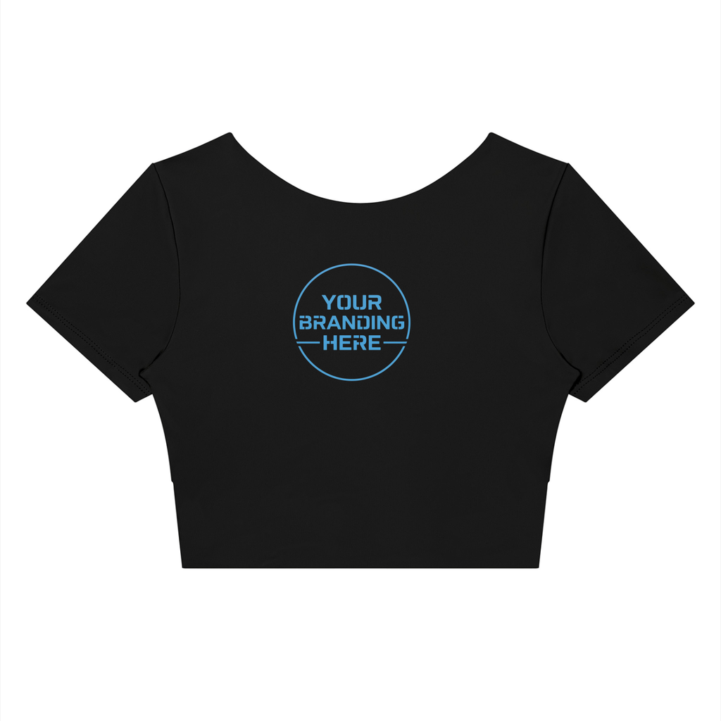 Women's Panelled Crop Yoga T-Shirt - WT0259-P001-V2