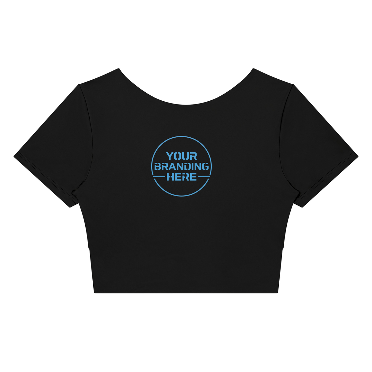 Women's Panelled Crop Yoga T-Shirt - WT0259-P001-V2