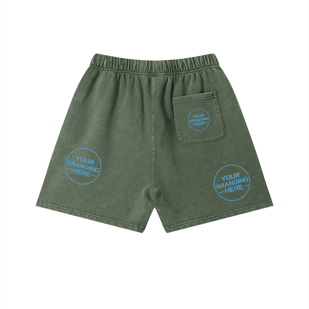 Unisex Vintage Wash Cotton Shorts - UB0031-C001-V3