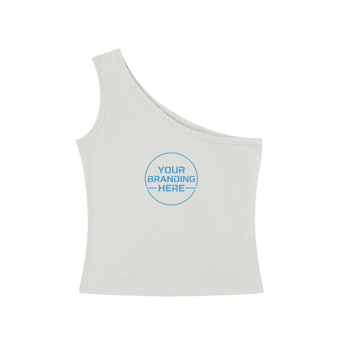 Women's One-Shoulder Crop Tank Top - WT0079-O001-V2