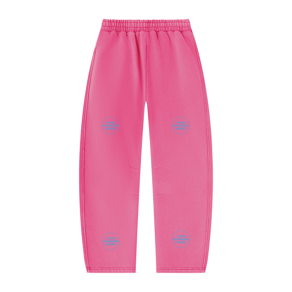 Unisex Vintage Wash Barrel Leg Fleece Sweatpants - UB0071-P001-V3