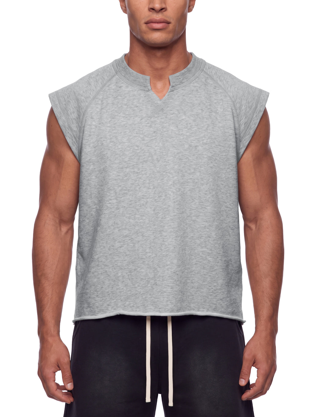 Men’s Boxy Raw Hem Tank Top - MT0058-C001-V2