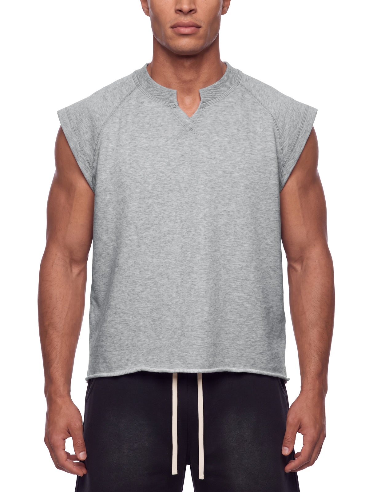 Men’s Boxy Raw Hem Tank Top - MT0058-C001-V2