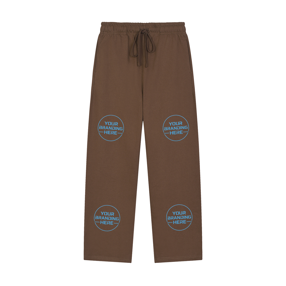 Solid Color Straight-Leg Sweatpants - RK0011-C001-V2