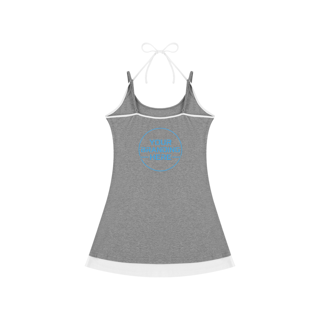 Women’s Color Block Sleeveless Dress - WO0007-O001-V2