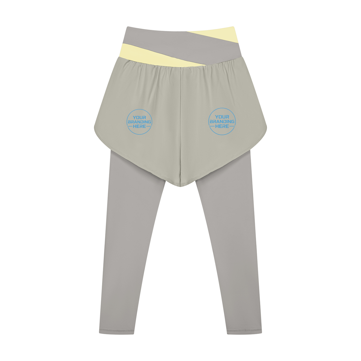 Women's Paneled High Waisted Yoga Leggings - WB0101-P001-V2