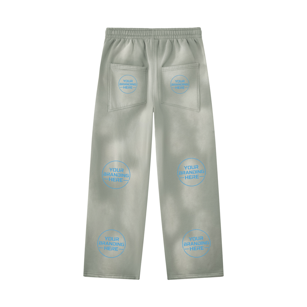 Unisex Sunfade Wide Leg Fleece Sweatpants - UB0044-P001-V2