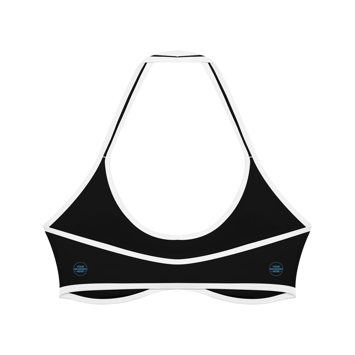 Women's Halter Color Block Yoga Sports Bra - WT0204-O001-V2