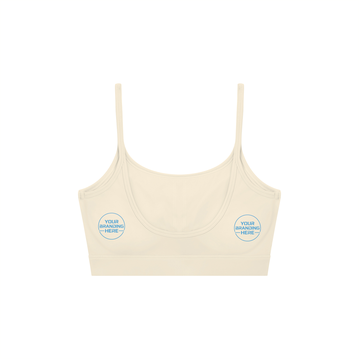 Women's Solid U-Neck Sports Bra - WT0131-O001-V2